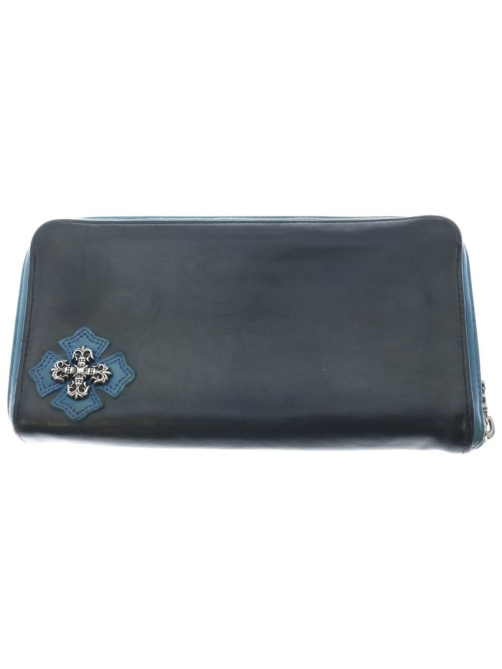 Chrome Hearts Rec Zip Limited Edition Filigree Decorative Round Zip Wallet